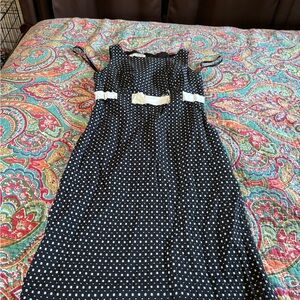 Maurices Blue and White Sheath Dress Spaghetti Strap Cocktail